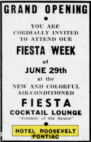 Hotel Roosevelt - Jun 27 1942 Article (newer photo)
